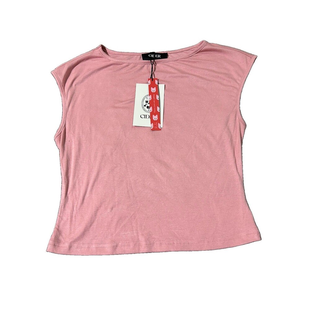 Cider Women’s Size S Pink Sleeveless Top Soft Versatile Preppy Day To Night NEW